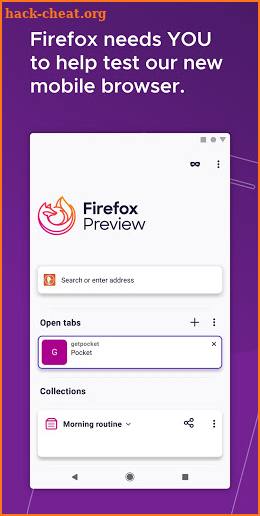 Firefox Preview screenshot