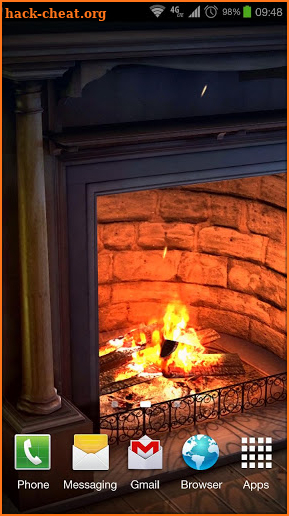 Fireplace 3D Pro lwp screenshot