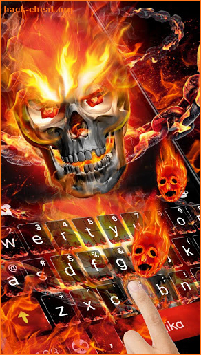 Fireskull Keyboard Theme screenshot