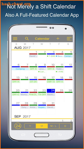 FireSync Shift Calendar screenshot