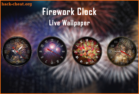 Firework Clock Live Wallpaper screenshot