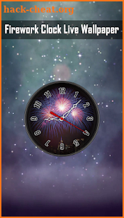 Firework Clock Live Wallpaper screenshot