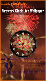 Firework Clock Live Wallpaper screenshot