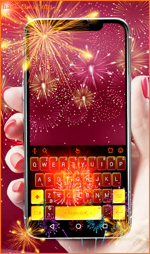 Fireworks 2019 New Year Keyboard screenshot