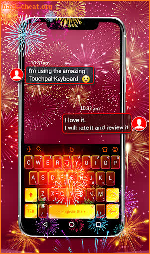 Fireworks 2019 New Year Keyboard screenshot