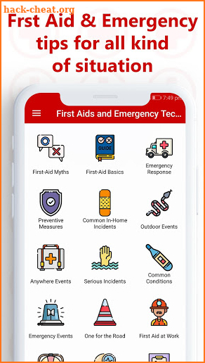 First Aid and Emergency Techniques screenshot
