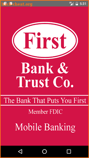 First Bank & Trust Mobile Bank screenshot