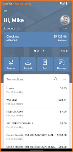 First Bank MS On the Go Mobile screenshot