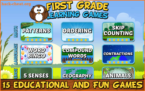 First Grade Learning Games screenshot