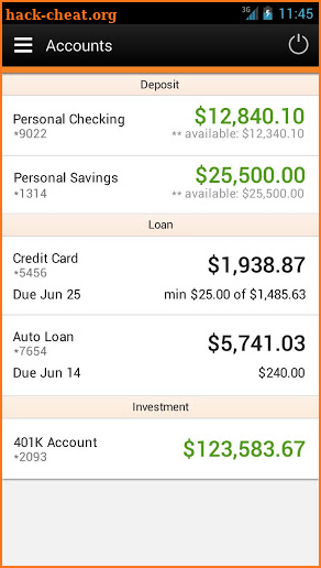 First Interstate Bank Personal Mobile Banking screenshot