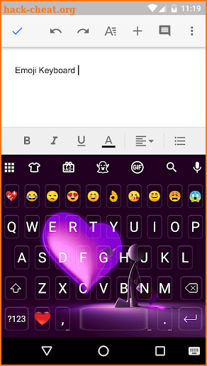 First Love Emoji Gif Keyboard Wallpaper screenshot