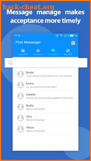 First Messenger screenshot