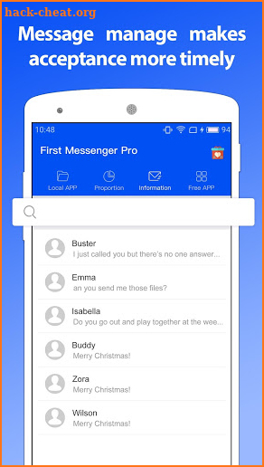 First Messenger Pro screenshot