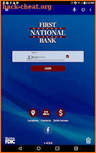 First National Bank Williamson screenshot