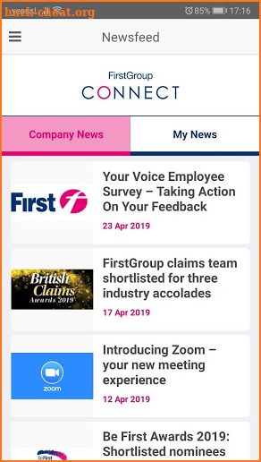 FirstGroup Connect screenshot