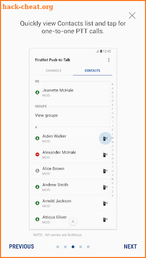 FirstNet Push-to-Talk screenshot