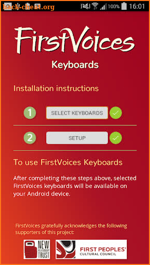 FirstVoices Keyboards screenshot