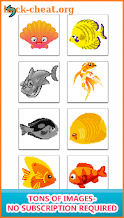 Fish Color by Number - Pixel Art, Sandbox Coloring screenshot