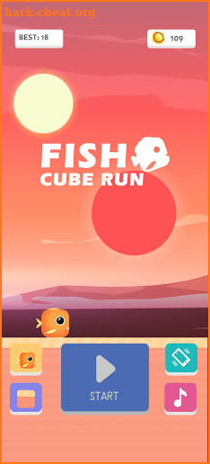 Fish Cube Run screenshot