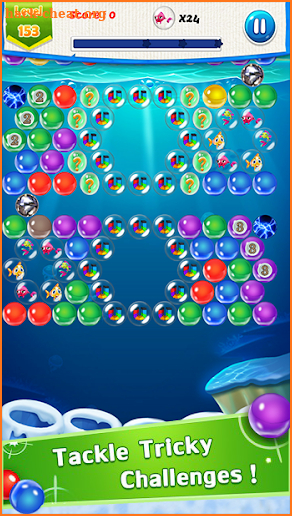 Fish Rescue : Bubble Shooter Game screenshot
