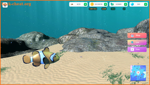 Fish Room - 3D Aquarium IDLE screenshot
