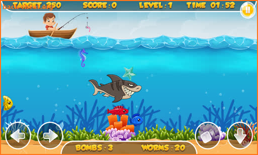 Fishing  baby shark Kids screenshot