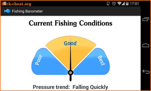 Fishing Barometer screenshot