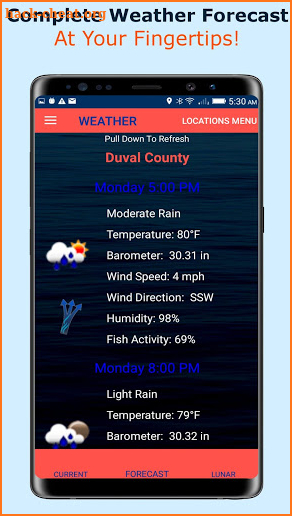 Fishing Fanatic - Fishing App with Solunar Charts screenshot