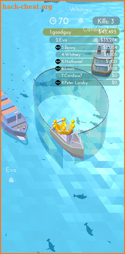 Fishingnet 3D : Battle io game screenshot