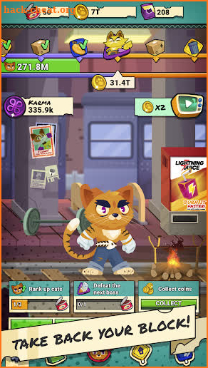 Fist of Furry - Idle Cat Mafia Clicker screenshot