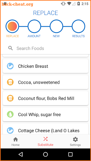 Fit Foods Coach: Diet Helper and Food Substitution screenshot