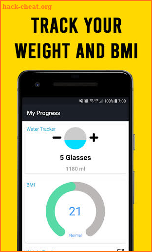 Fit-Trainer: Home Workouts, Diets & Weight Tracker screenshot