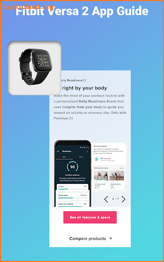 Fitbit Versa 2 App Guide screenshot