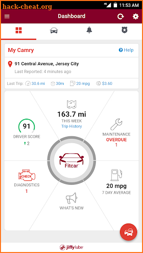 Fitcar™ powered by Jiffy Lube® screenshot