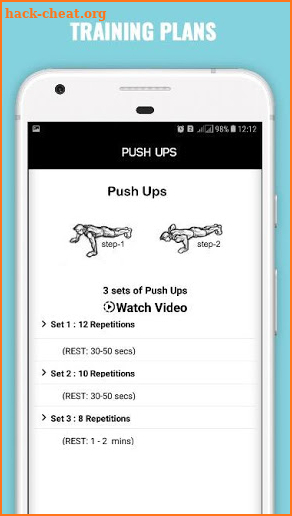 Fitness & Workout Offline : Video, Image Exercises screenshot