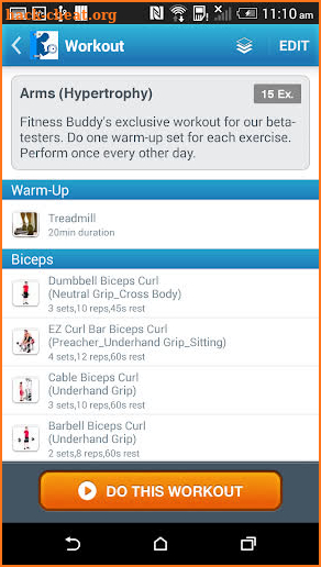 Fitness Buddy : 1700 Exercises screenshot