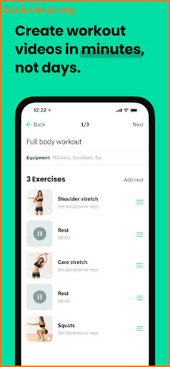 Fitness Content Studio screenshot