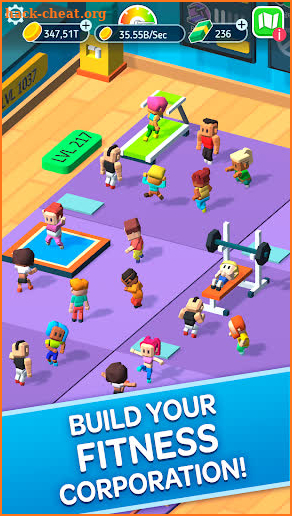 Fitness Corp. - idle sport business games screenshot