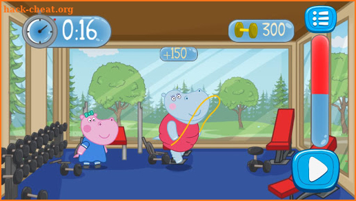 Fitness Games: Hippo Trainer screenshot