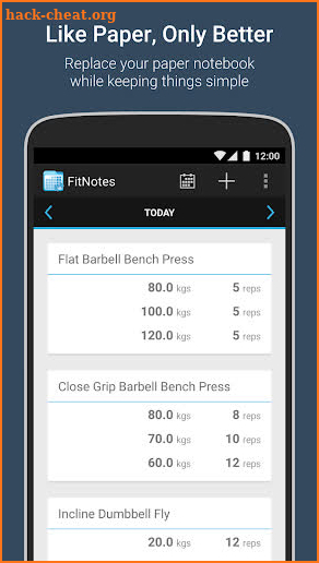 FitNotes - Gym Workout Log screenshot