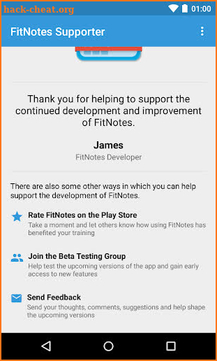 FitNotes Supporter screenshot