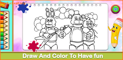 Five coloring nightmare screenshot