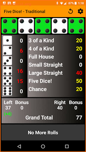 Five Dice! Paid screenshot