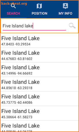 Five Island Lake - IOWA GPS screenshot
