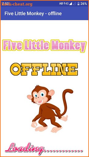 Five Little monkey video song in offline screenshot