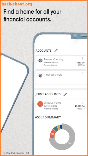 Five Star Bank Digital Banking screenshot