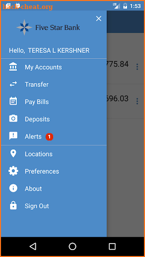 Five Star Bank Mobile Banking screenshot