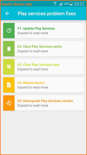 Fix & Info for Play Services screenshot