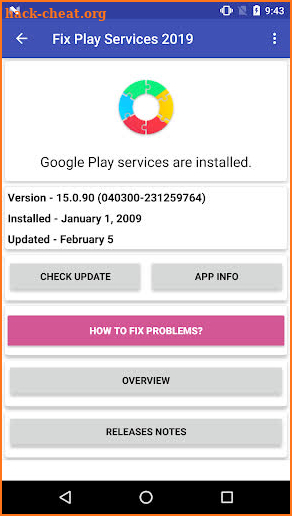 Fix Play Services (update) - 2020 screenshot