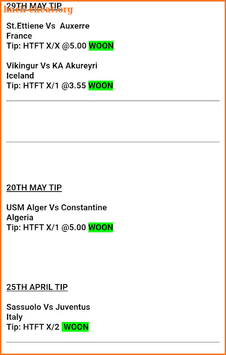 Fixed HT/FT Betting Tips screenshot